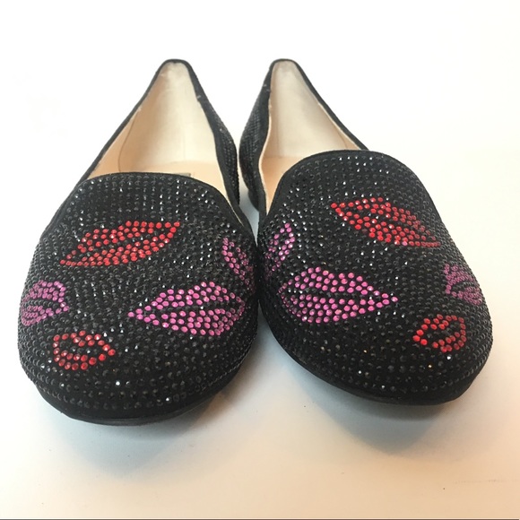 INC International Concepts Shoes Nwt Inc Lips Rhinestone Flats
